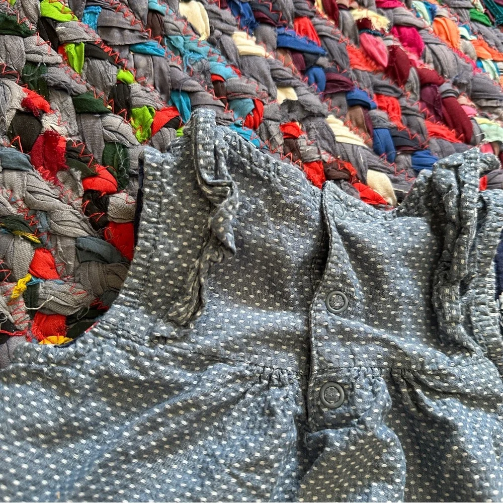 Lot Of 2 Toddler Dresses Size 18 Months OshKosh Plaid & Embroidered Polka Dot